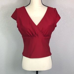 Nike Scarlet Wrap-Front Crop Top
